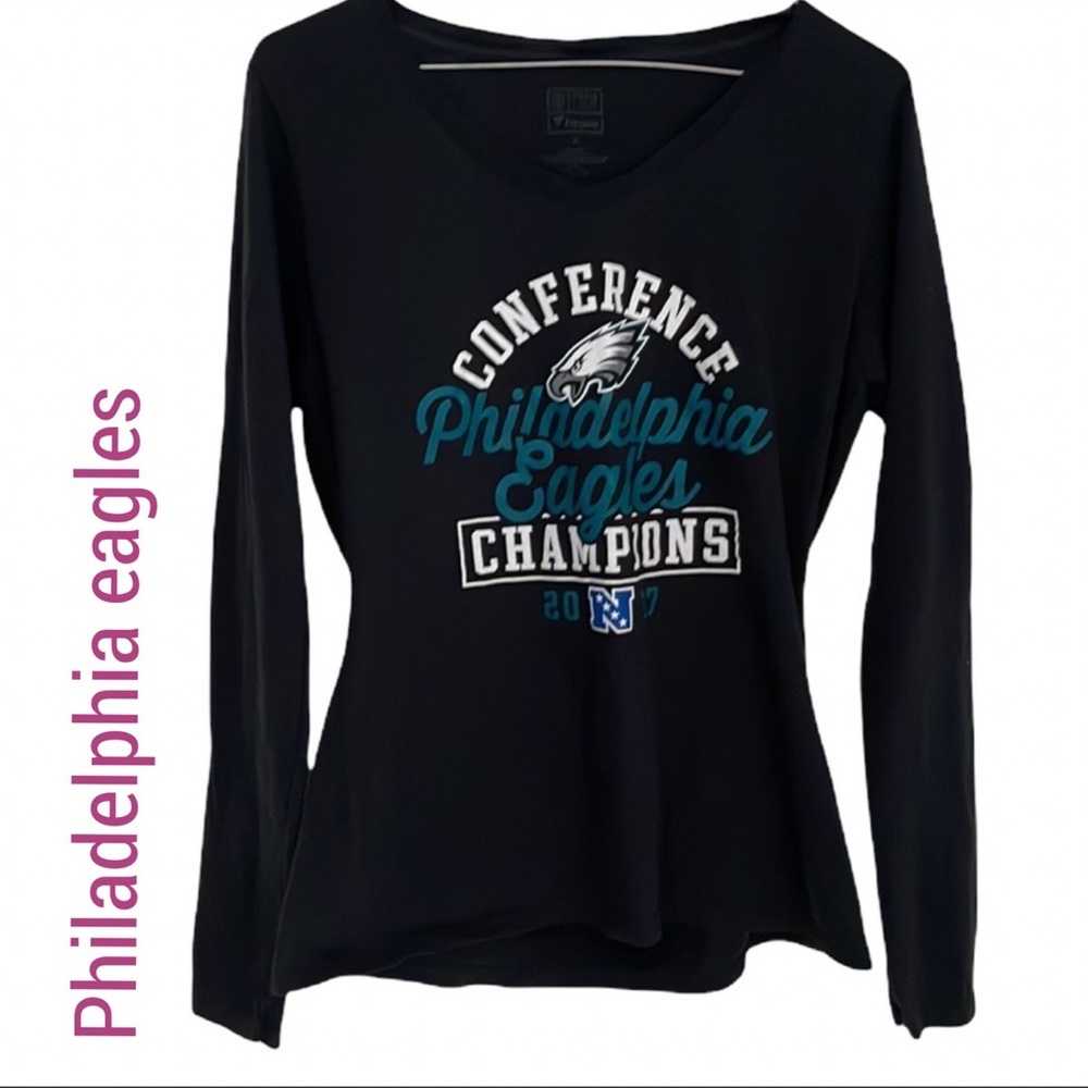 Philadelphia Eagles 2017 NFC Champions long sleeve black shirt
